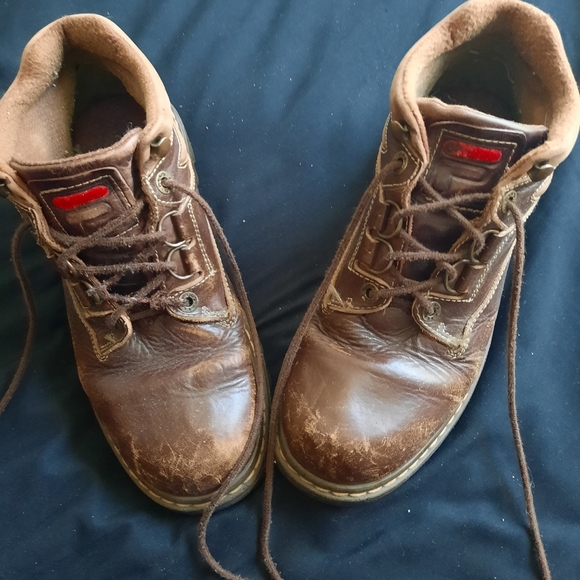 Vintage 90s leather FILA women's ankle boots - Picture 2 of 6